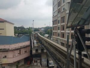 Monorail Gleis in Kuala Lumpur