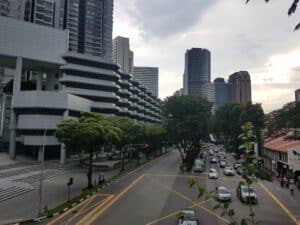 Zurück in Singapur nach der Fernbus Fahrt aus Malaysia