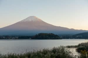 Fuji bei Sonnenuntergang