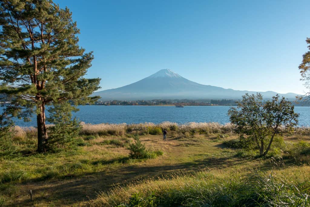 Der Fuji vom See aus