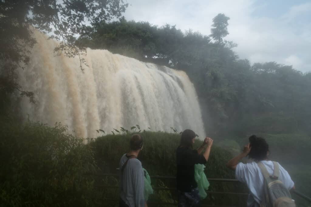Aussichtsplattform des Elefanten Wasserfall in Da Lat