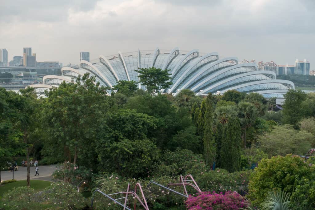 Flower Dome in den Gardens by the Bay in Singapur